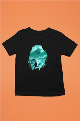 Call Of Ctulhu Baskılı Unisex Siyah Çocuk Tişört - Tshirt
