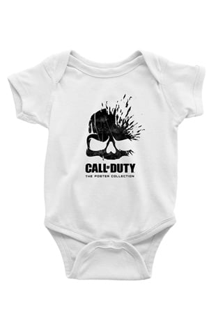 Call of Duty Beyaz Bebek Body - Zıbın
