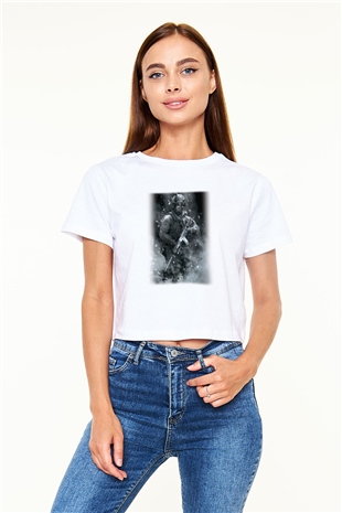 Call of Duty Beyaz Croptop Tişört