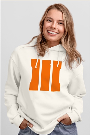 Call of Duty Beyaz Unisex Kapşonlu Sweatshirt