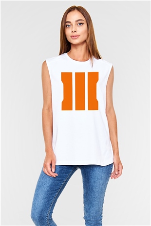Call of Duty Beyaz Unisex Kolsuz Tişört