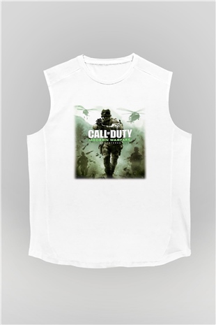 Call of Duty Beyaz Unisex Kolsuz Tişört