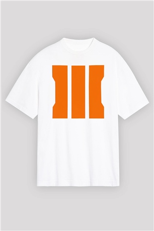 Call of Duty Beyaz Unisex Oversize Tişört T-Shirt