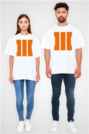 Call of Duty Beyaz Unisex Oversize Tişört T-Shirt