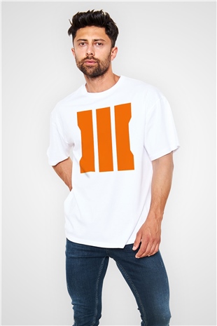 Call of Duty Beyaz Unisex Oversize Tişört T-Shirt