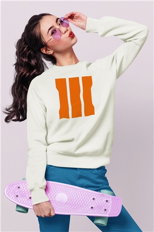 Call of Duty Beyaz Unisex Sweatshirt