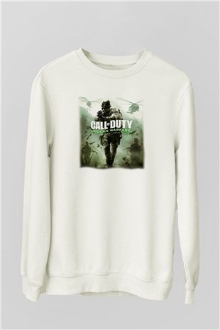 Call of Duty Beyaz Unisex Sweatshirt