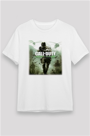 Call of Duty Beyaz Unisex Tişört T-Shirt