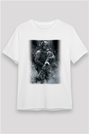 Call of Duty Beyaz Unisex Tişört T-Shirt