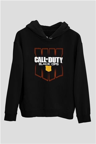 Call of Duty Siyah Unisex Hoodie