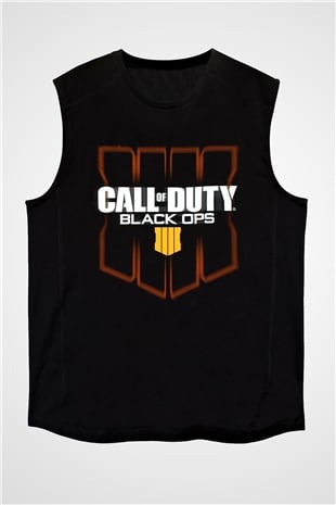 Call of Duty Siyah Unisex Kolsuz Tişört