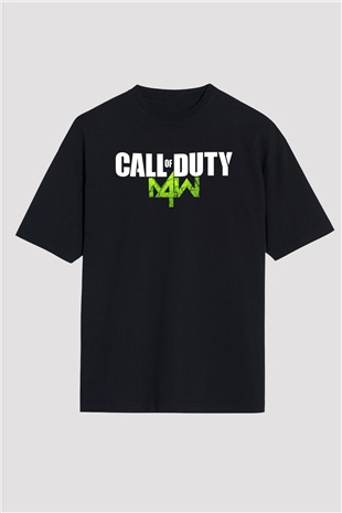 Call of Duty Siyah Unisex Oversize Tişört T-Shirt