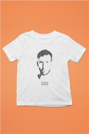 Calvin Harris Beyaz Unisex Çocuk Tişört
