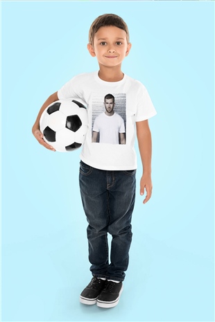 Calvin Harris Beyaz Unisex Çocuk Tişört