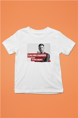 Calvin Harris Beyaz Unisex Çocuk Tişört