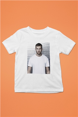 Calvin Harris Beyaz Unisex Çocuk Tişört