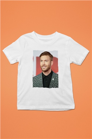 Calvin Harris Beyaz Unisex Çocuk Tişört