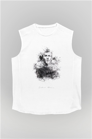 Calvin Harris Beyaz Unisex Kolsuz Tişört