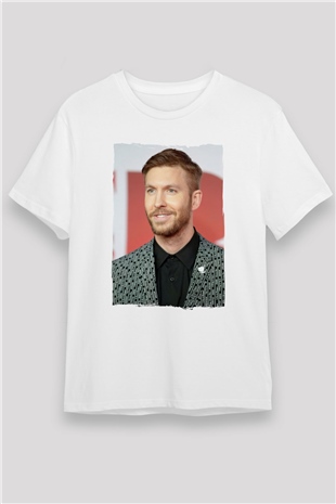 Calvin Harris Beyaz Unisex Tişört T-Shirt - TişörtFabrikası