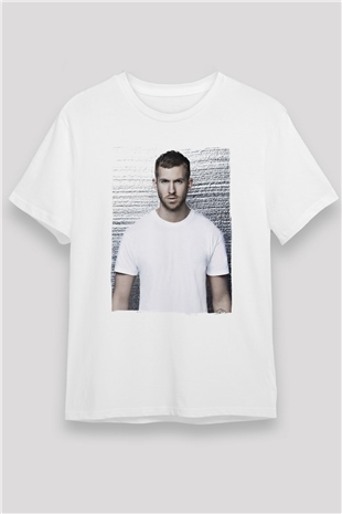 Calvin Harris Beyaz Unisex Tişört T-Shirt - TişörtFabrikası