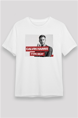 Calvin Harris Beyaz Unisex Tişört T-Shirt - TişörtFabrikası