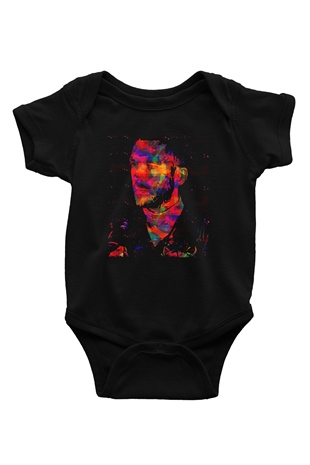 Calvin Harris Siyah Bebek Body - Zıbın