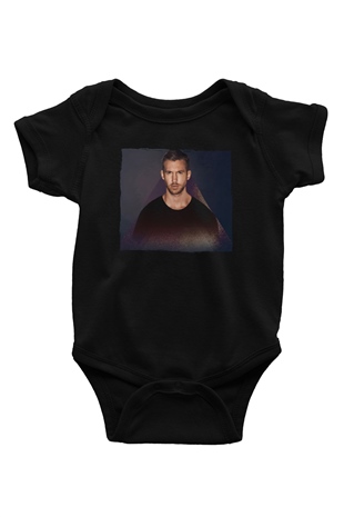 Calvin Harris Siyah Bebek Body - Zıbın