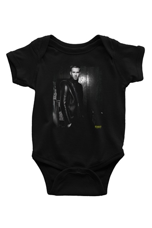 Calvin Harris Siyah Bebek Body - Zıbın
