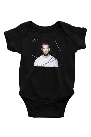 Calvin Harris Siyah Bebek Body - Zıbın