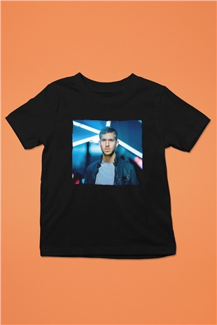 Calvin Harris Siyah Unisex Çocuk Tişört