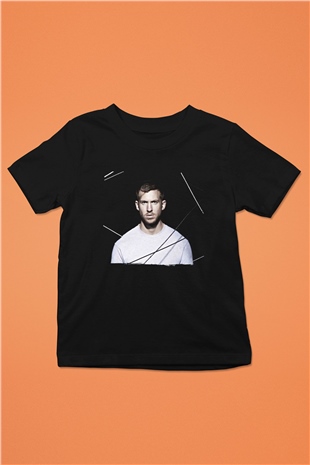 Calvin Harris Siyah Unisex Çocuk Tişört