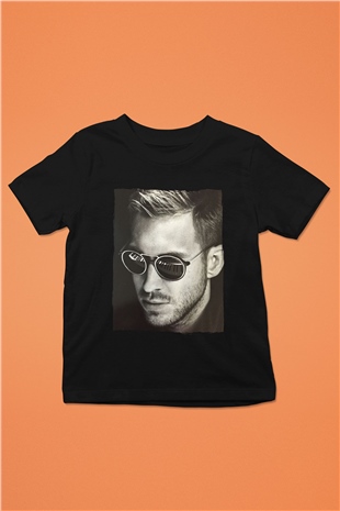 Calvin Harris Siyah Unisex Çocuk Tişört