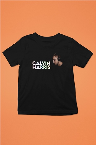 Calvin Harris Siyah Unisex Çocuk Tişört