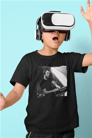 Calvin Harris Siyah Unisex Çocuk Tişört