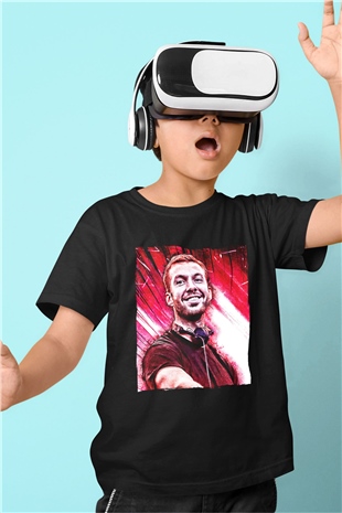Calvin Harris Siyah Unisex Çocuk Tişört