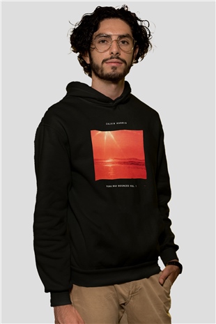 Calvin Harris Siyah Unisex Hoodie