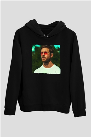 Calvin Harris Siyah Unisex Kapüşonlu Sweatshirt