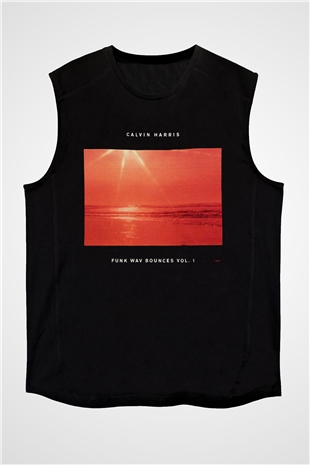 Calvin Harris Siyah Unisex Kolsuz Tişört