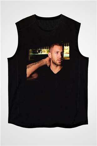 Calvin Harris Siyah Unisex Kolsuz Tişört
