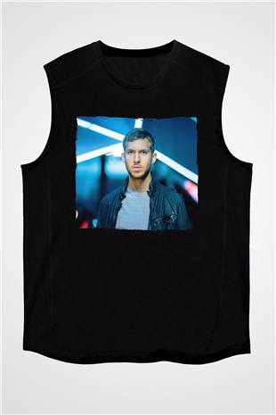 Calvin Harris Siyah Unisex Kolsuz Tişört
