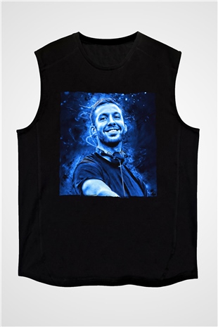 Calvin Harris Siyah Unisex Kolsuz Tişört