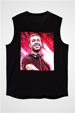 Calvin Harris Siyah Unisex Kolsuz Tişört