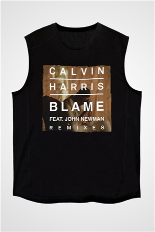 Calvin Harris Siyah Unisex Kolsuz Tişört