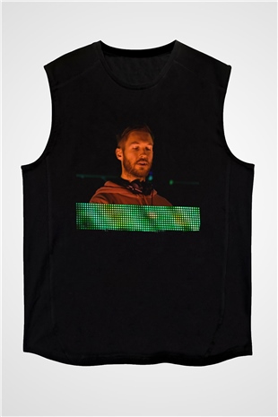 Calvin Harris Siyah Unisex Kolsuz Tişört