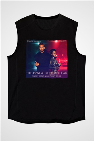 Calvin Harris Siyah Unisex Kolsuz Tişört