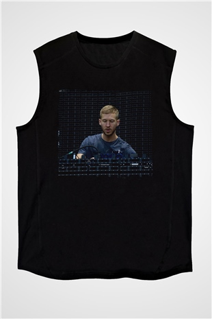Calvin Harris Siyah Unisex Kolsuz Tişört