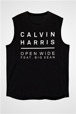 Calvin Harris Siyah Unisex Kolsuz Tişört