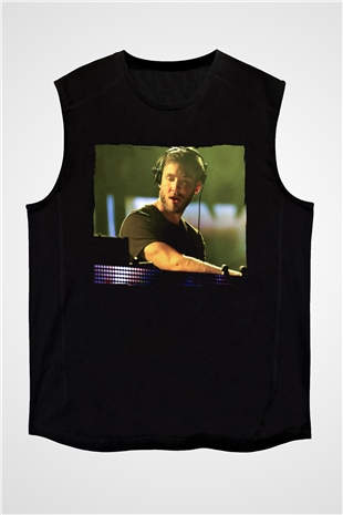 Calvin Harris Siyah Unisex Kolsuz Tişört