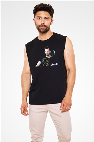 Calvin Harris Siyah Unisex Kolsuz Tişört