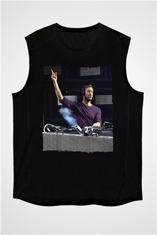 Calvin Harris Siyah Unisex Kolsuz Tişört